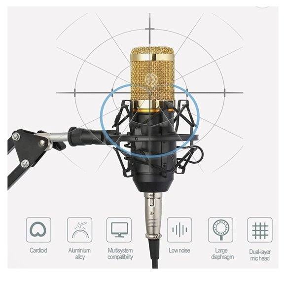 CofeLife Professional Condenser Microphone Kit NIB - Picture 8 of 11
